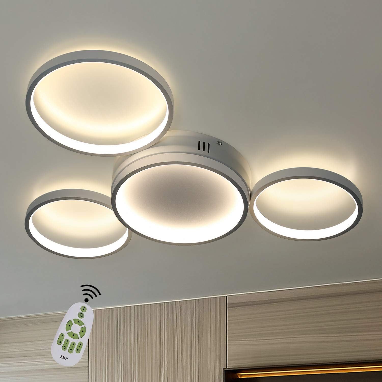 ZMH LED Deckenleuchte Modern 4 Flammig günstig online kaufen