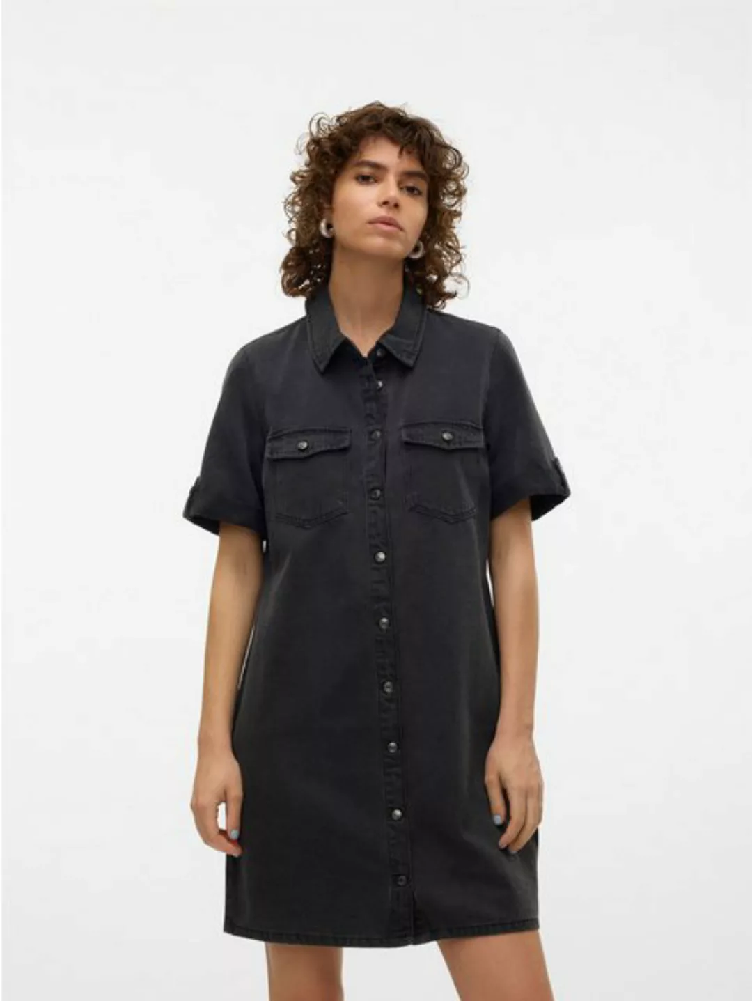 Vero Moda Jeanskleid VMJENNIE SS SHORT DENIM DRESS NOOS günstig online kaufen