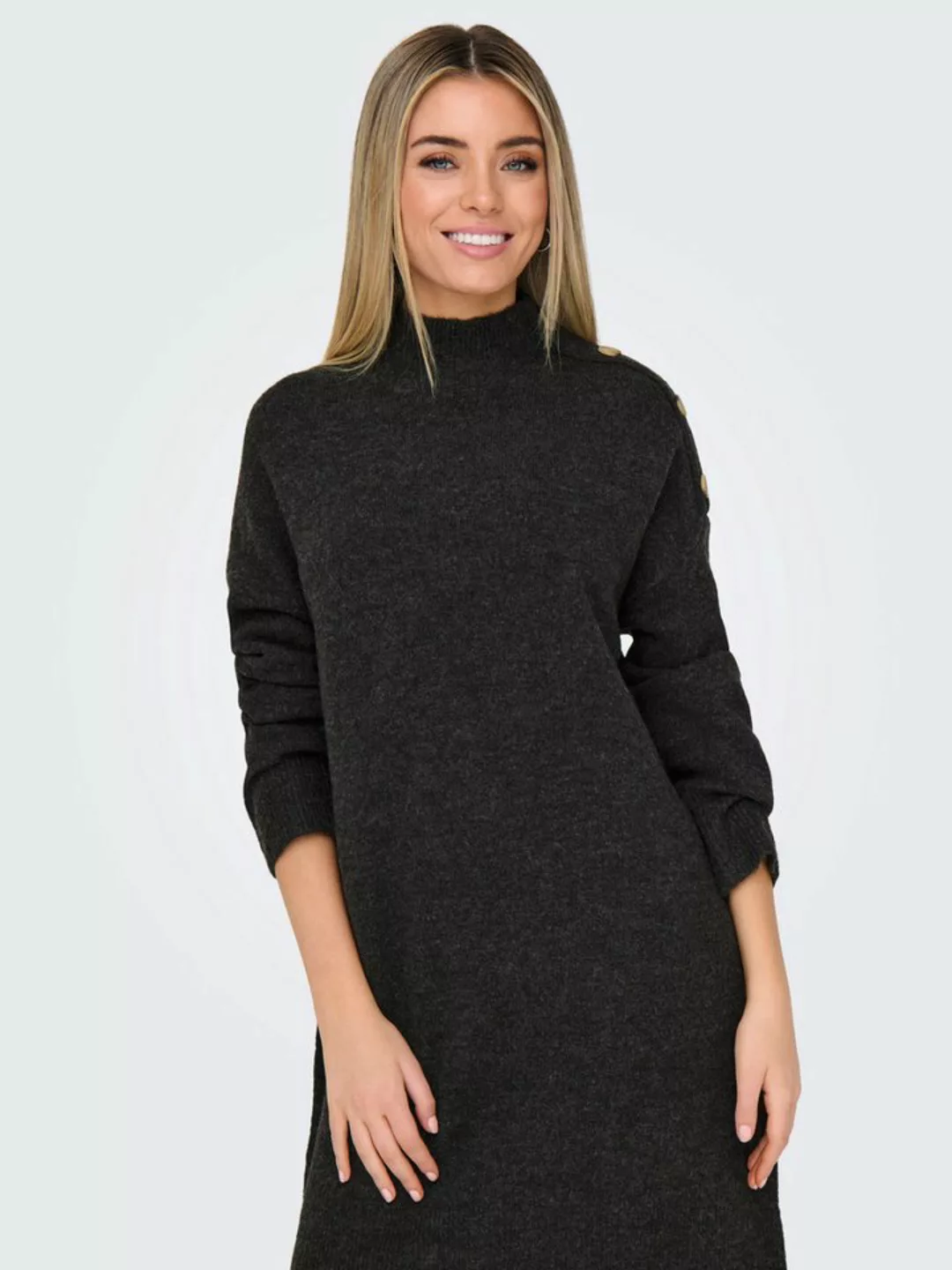 ONLY Strickkleid ONLALEXA LS HIGH BUTTON DRESS EX KNT günstig online kaufen