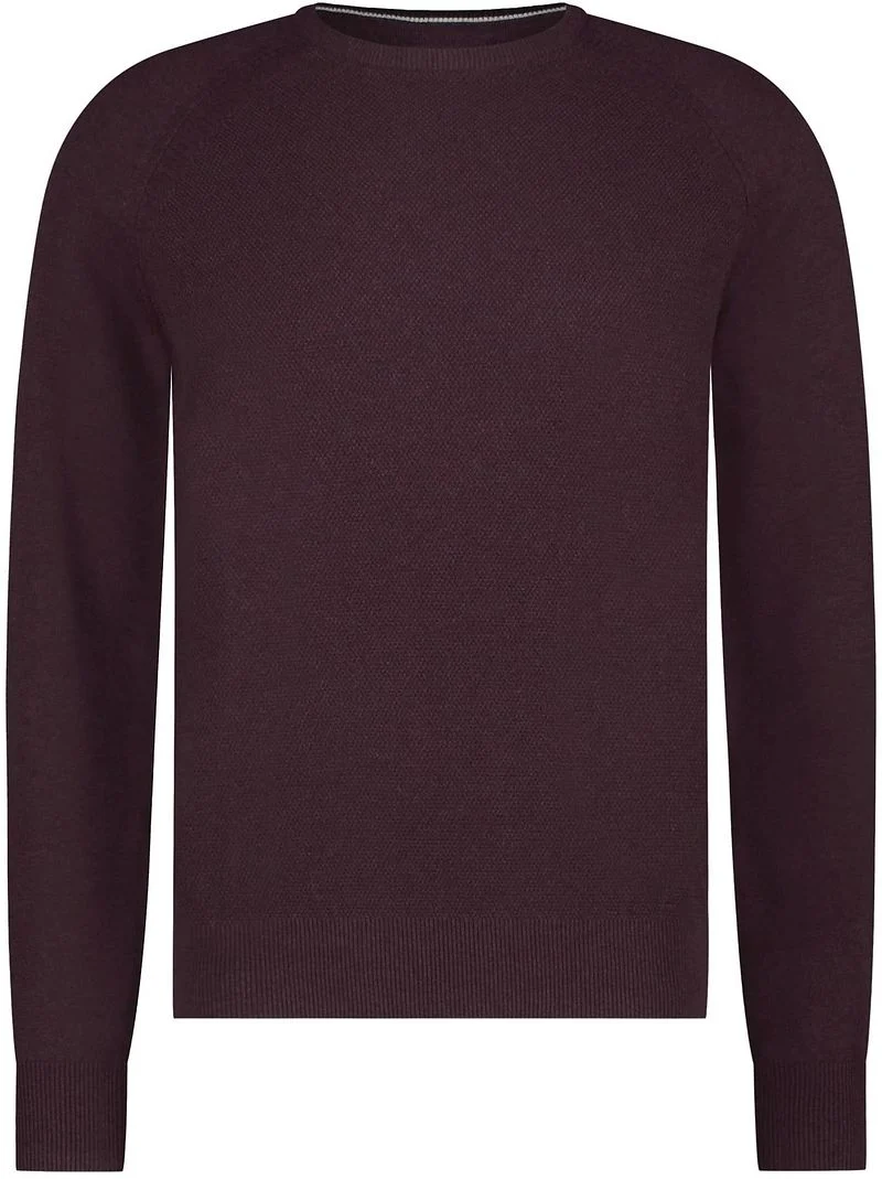 State Of Art Pullover Structure Contrast Bordeaux - Größe M günstig online kaufen