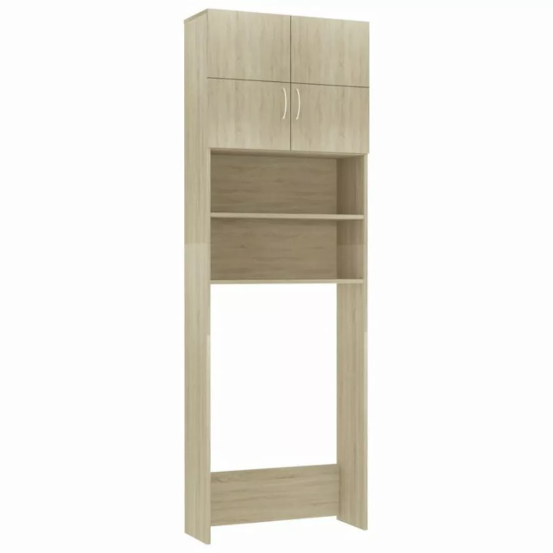 Waschmaschinenschrank Sonoma-eiche 64×25,5×190 Cm Spanplatte günstig online kaufen