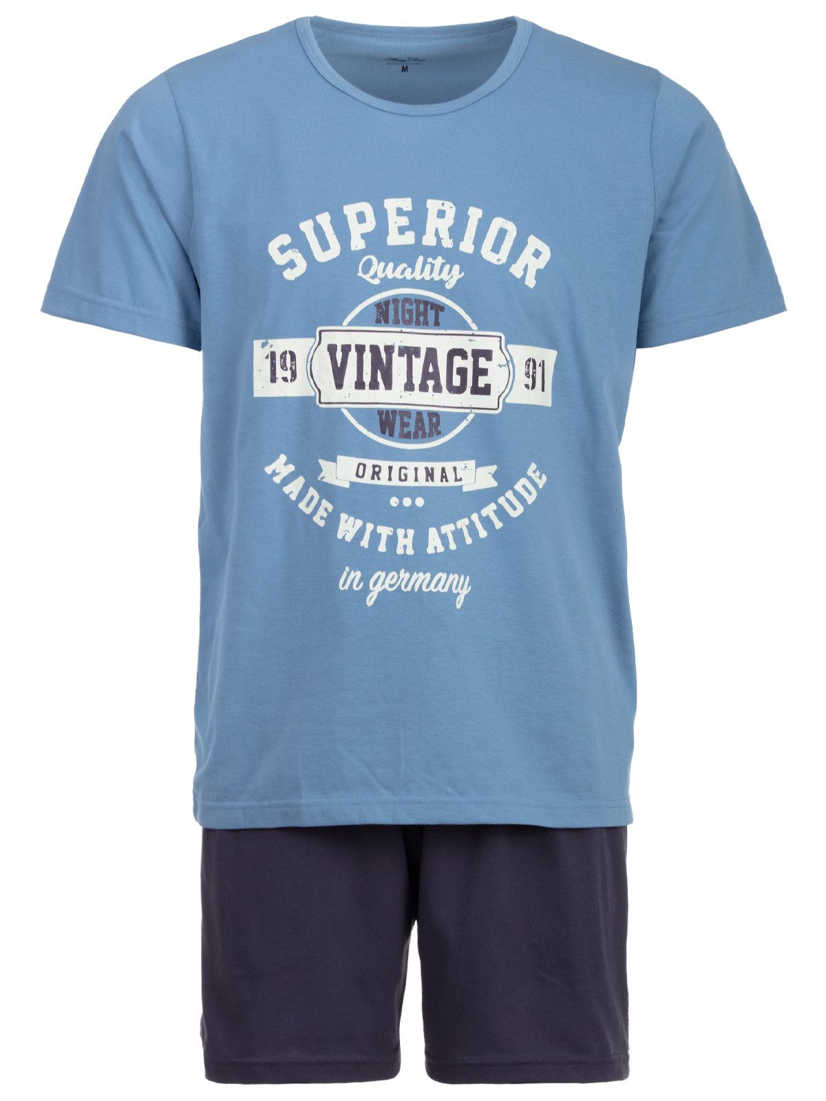 Henry Terre Schlafanzug Pyjama Set Shorty günstig online kaufen