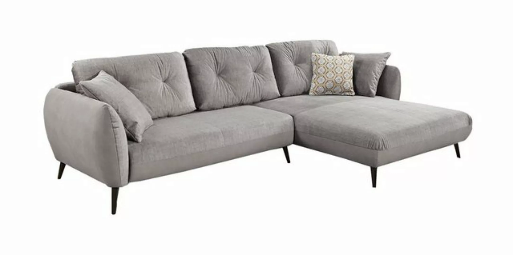 JOB Sofa Polsterecke R/L, THILDA, Grau, B 318 cm, T 187 cm günstig online kaufen