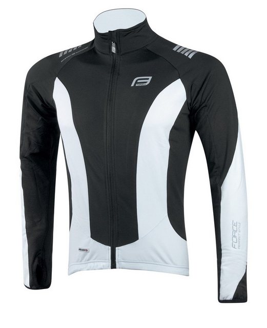 FORCE Fahrradjacke Jacke/Trikot F langarm X68. schwarz-weiß M günstig online kaufen