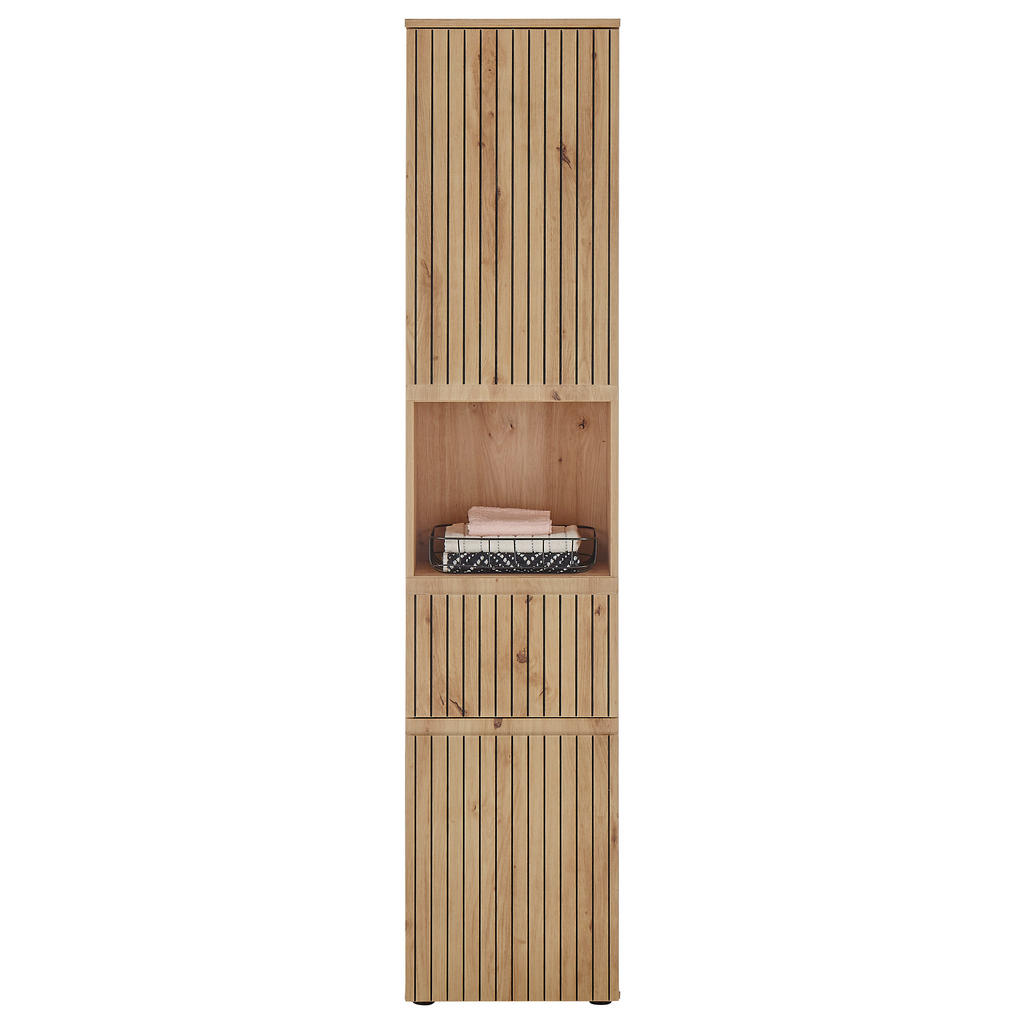 Hochschrank Austin Artisan Oak Nachbildung B/H/T: ca. 40x136x31 cm günstig online kaufen