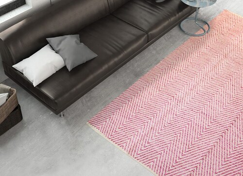 calo-deluxe Teppich »Luba 500«, rechteckig, 7 mm Höhe, reine Baumwolle, Woh günstig online kaufen