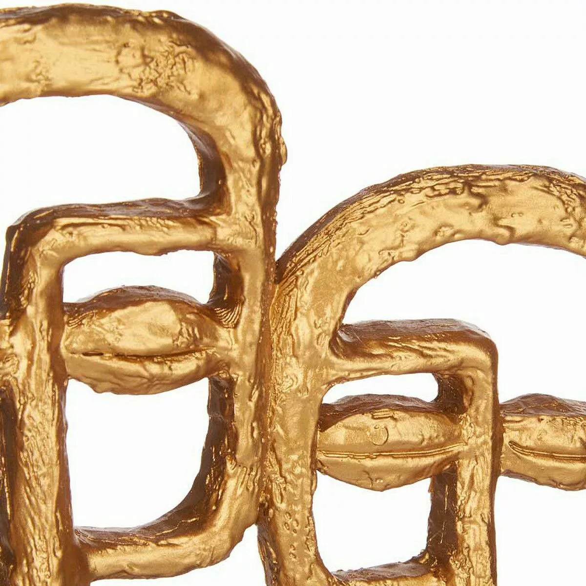 Deko-figur 27 X 32,5 X 10,5 Cm Gesicht Golden Polyesterharz günstig online kaufen