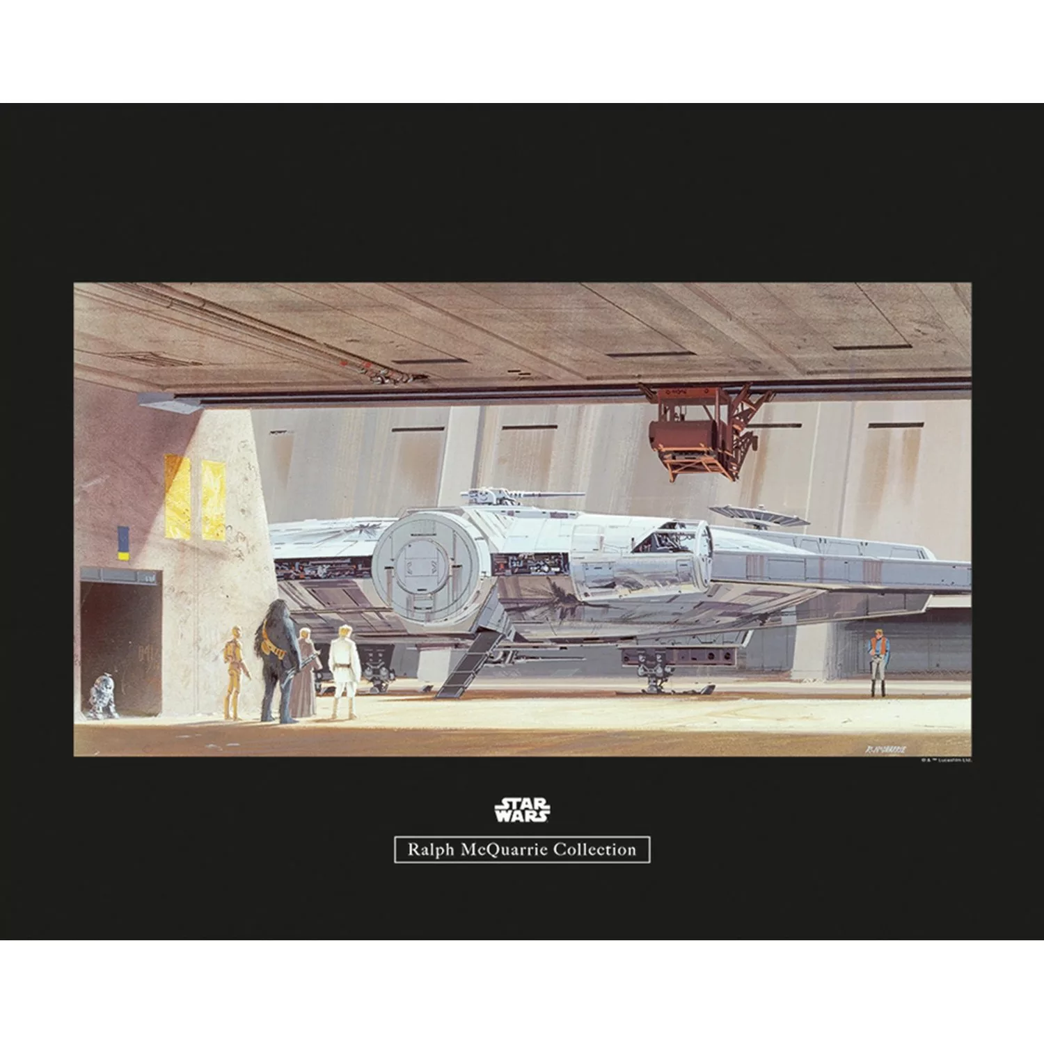 Komar Wandbild Star Wars Hangar 50 x 40 cm günstig online kaufen