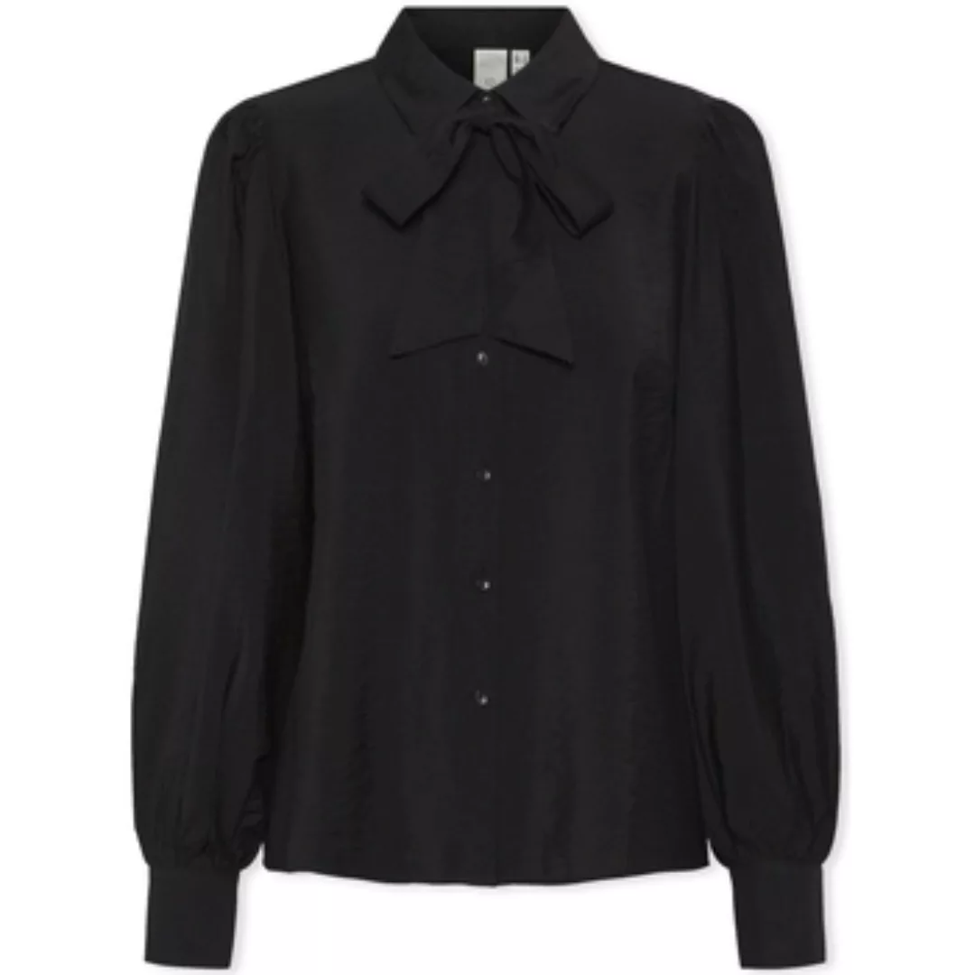 Y.a.s  Blusen YAS Noos Pil LS Bow Shirt - Black günstig online kaufen