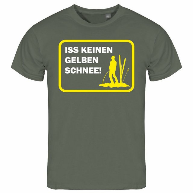 deinshirt Print-Shirt Herren T-Shirt Iss keinen gelben Schnee Funshirt mit günstig online kaufen