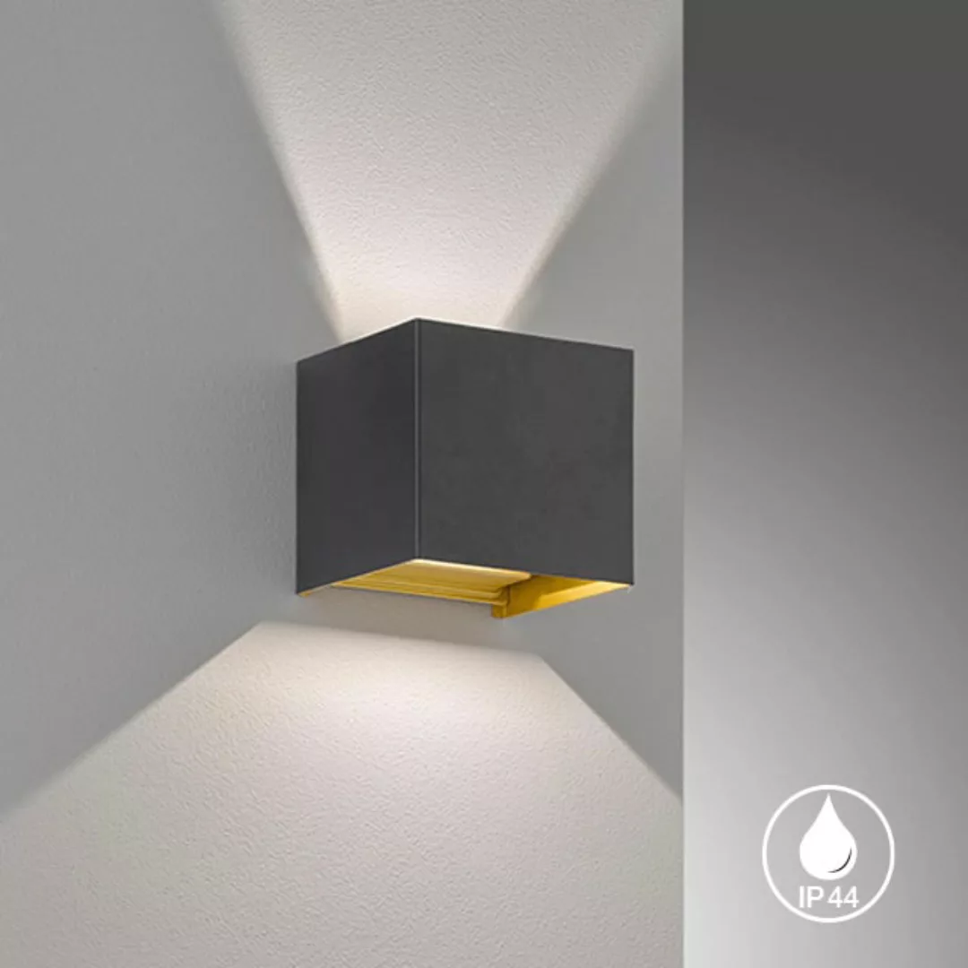 Fischer & Honsel LED-Außenleuchte Thore mit verstellbarem Lichtaustritt günstig online kaufen