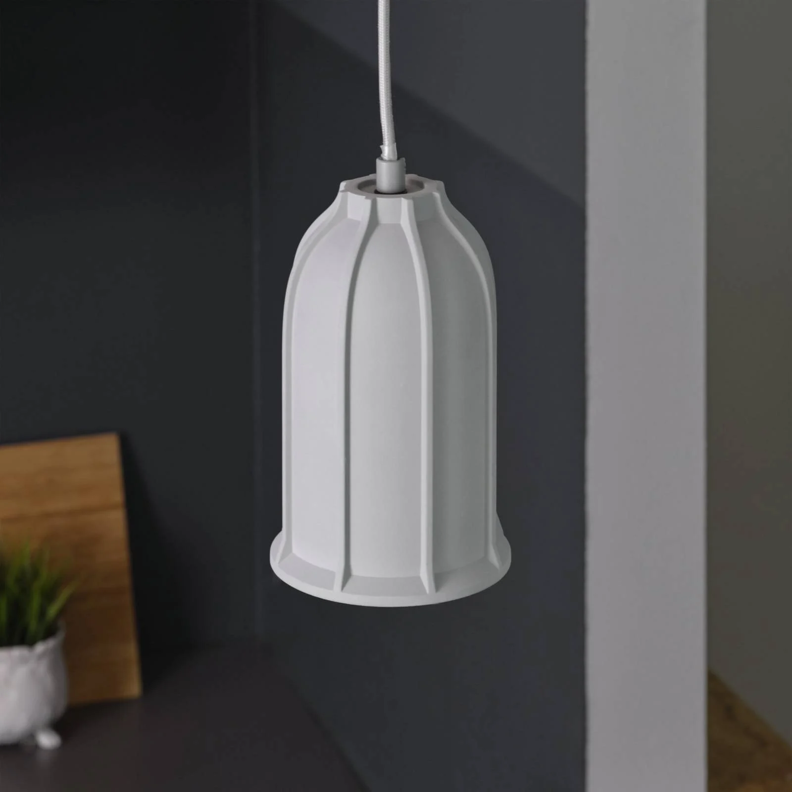 OSRAM Hängelampe CONCRETE SIM, grau, Ø 12 cm, Beton, E27 günstig online kaufen