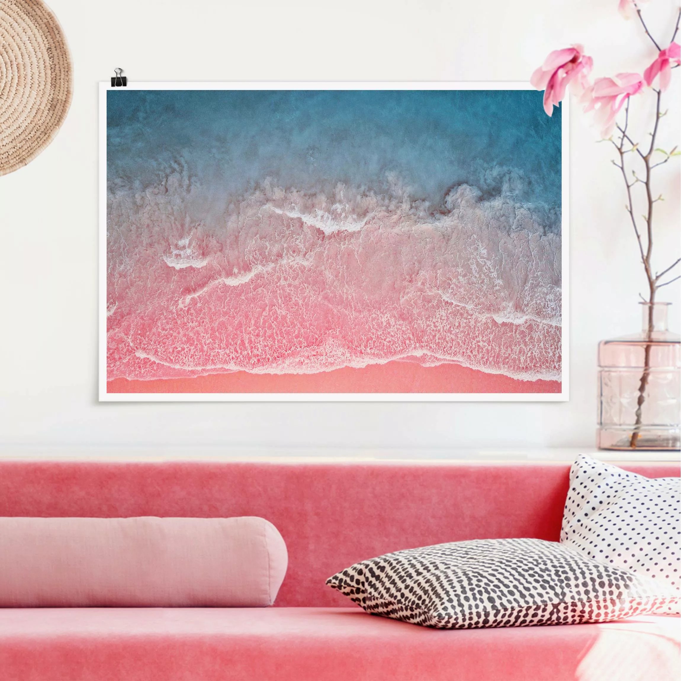 Poster Ozean in Pink günstig online kaufen