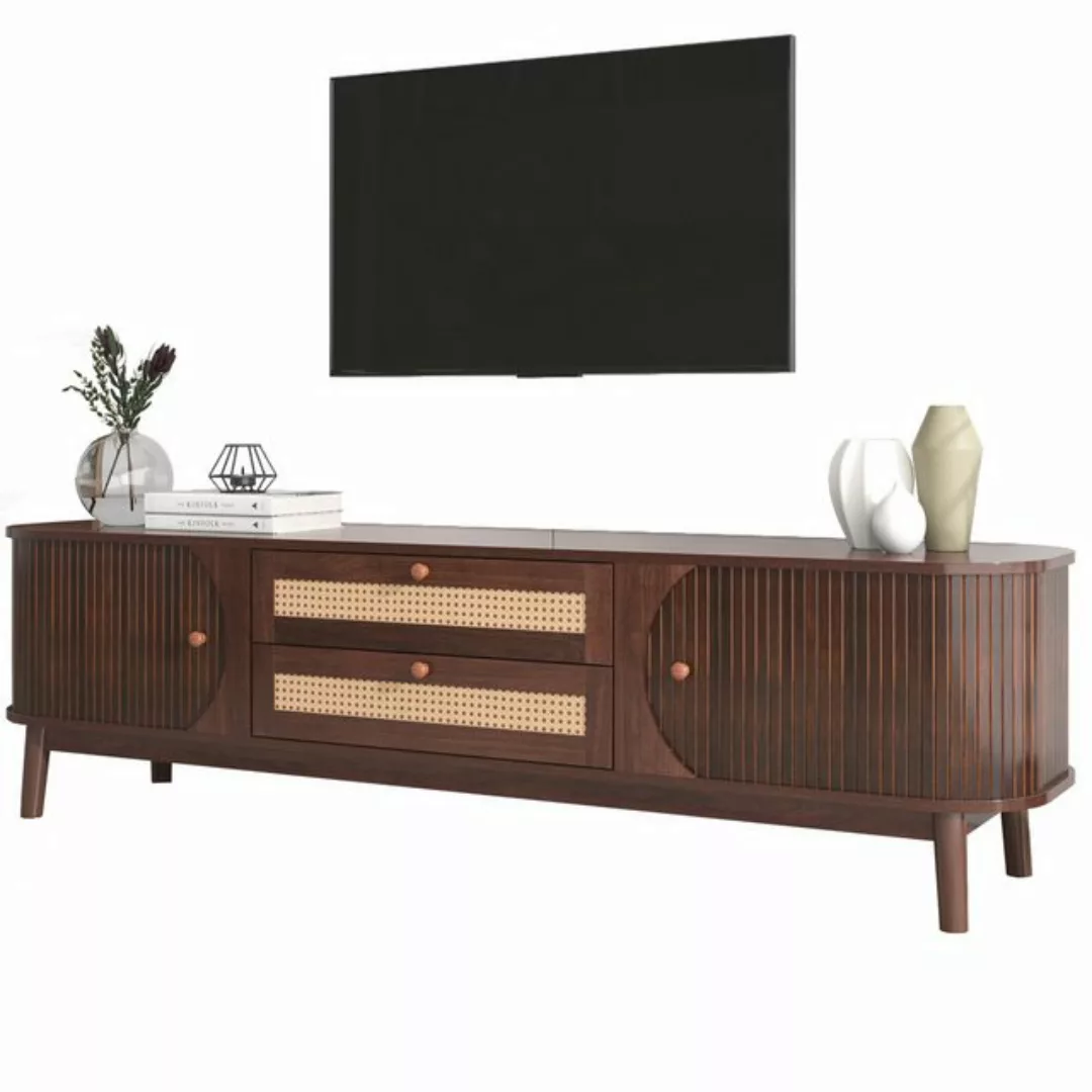 REDOM TV-Schrank TV-Schrank-Natürlicher Holz-Blend TV-Schrank (TV-Schrank m günstig online kaufen