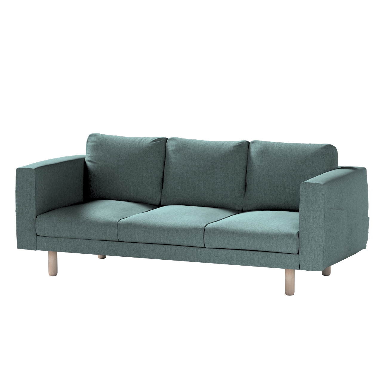 Bezug für Norsborg 3-Sitzer Sofa, grau- blau, Norsborg 3-Sitzer Sofabezug, günstig online kaufen