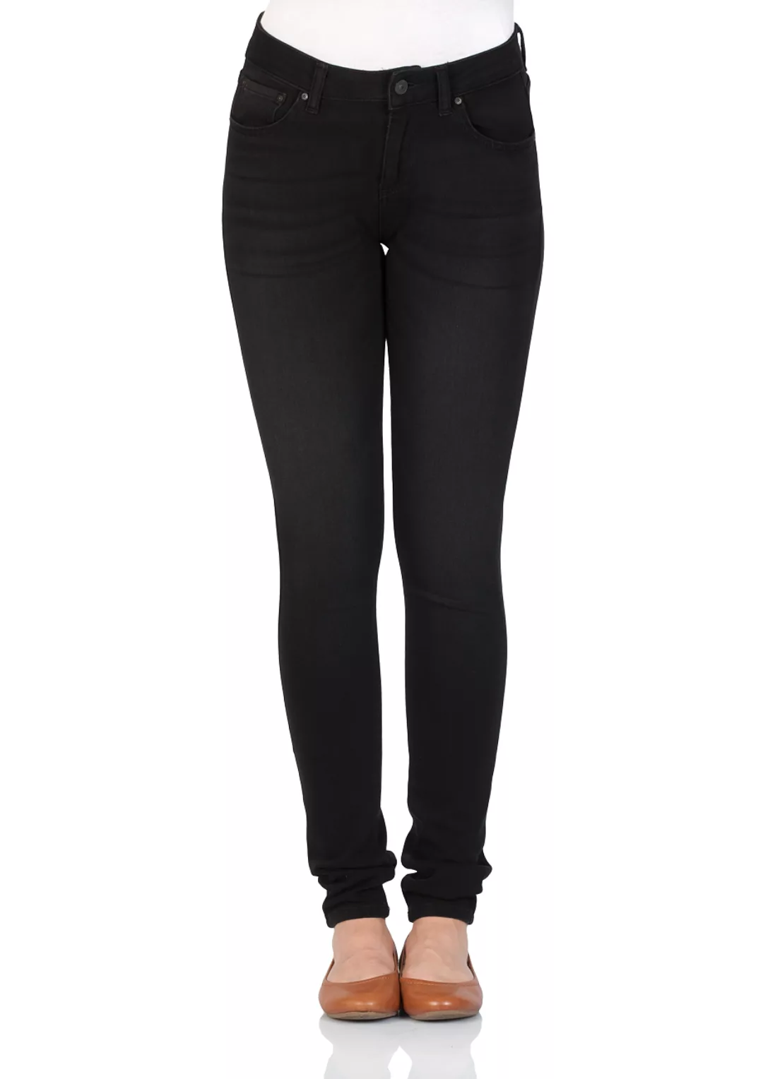 LTB be yourself Damen Jeans Alicia - Skinny Fit - Schwarz - Melva Wash günstig online kaufen