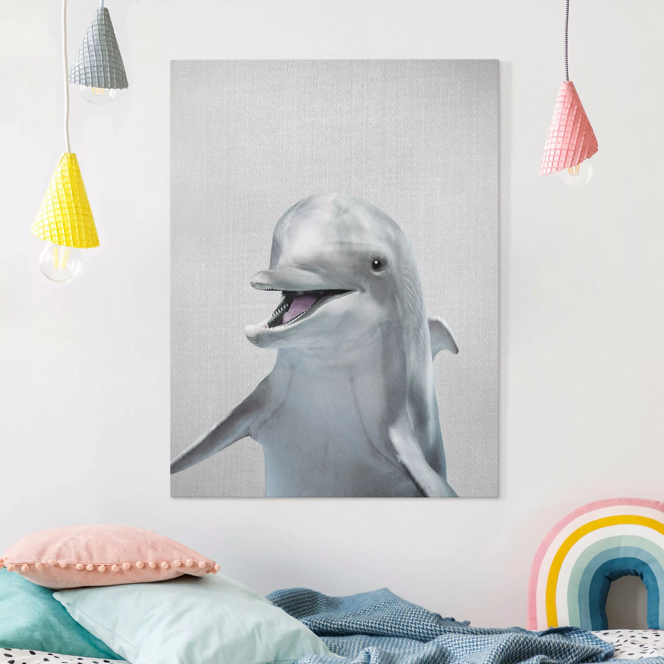 Leinwandbild Delfin Diddi günstig online kaufen