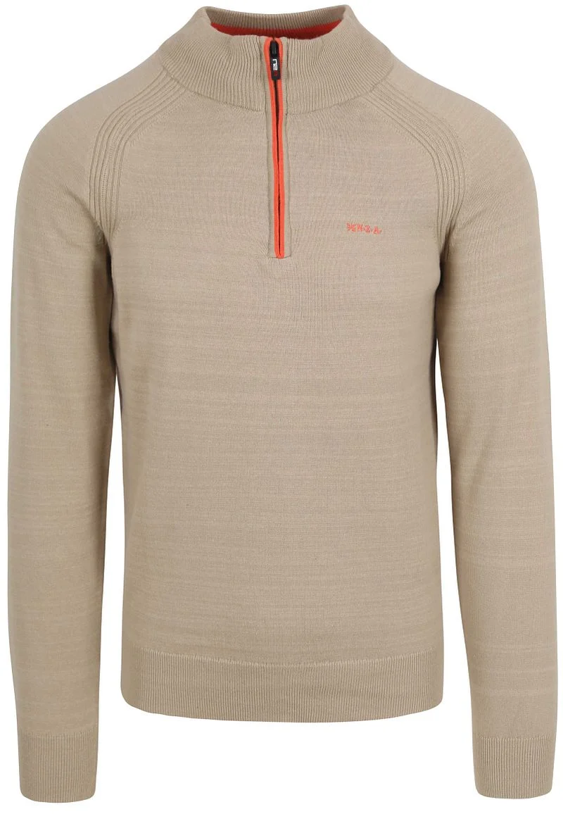 NZA Half Zip Pullover Waitaki Beige - Größe XL günstig online kaufen