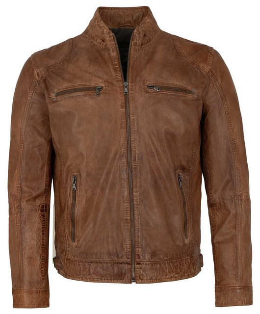 Maddox Lederjacke Alessio MADDOX - Herren Lederjacke Lammnappa d´cognac günstig online kaufen