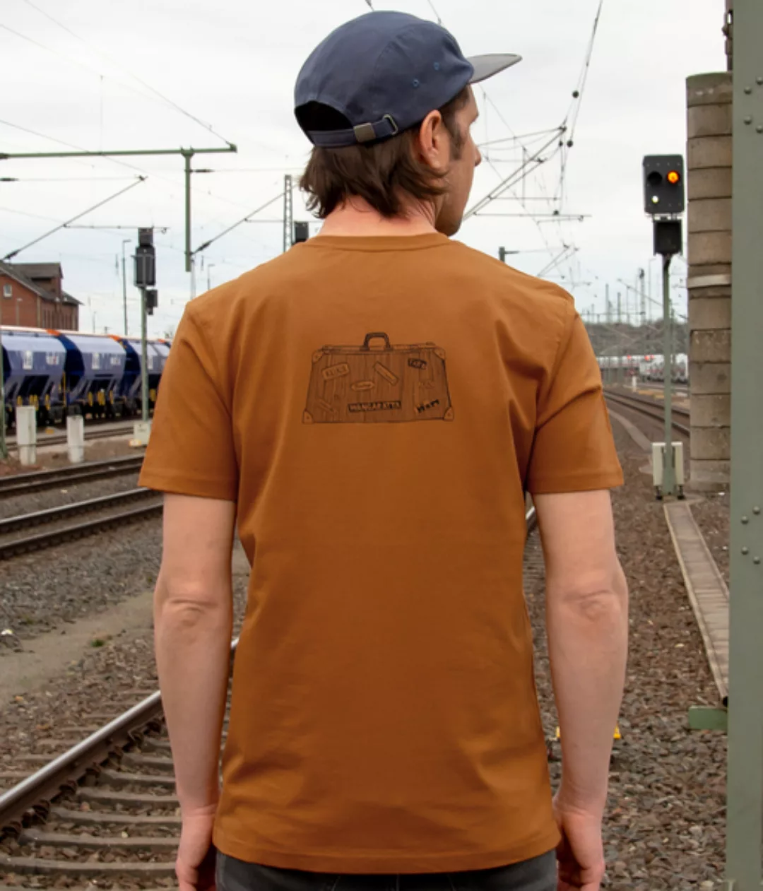 Reisekoffer T-shirt Für Herren In Roasted Orange günstig online kaufen