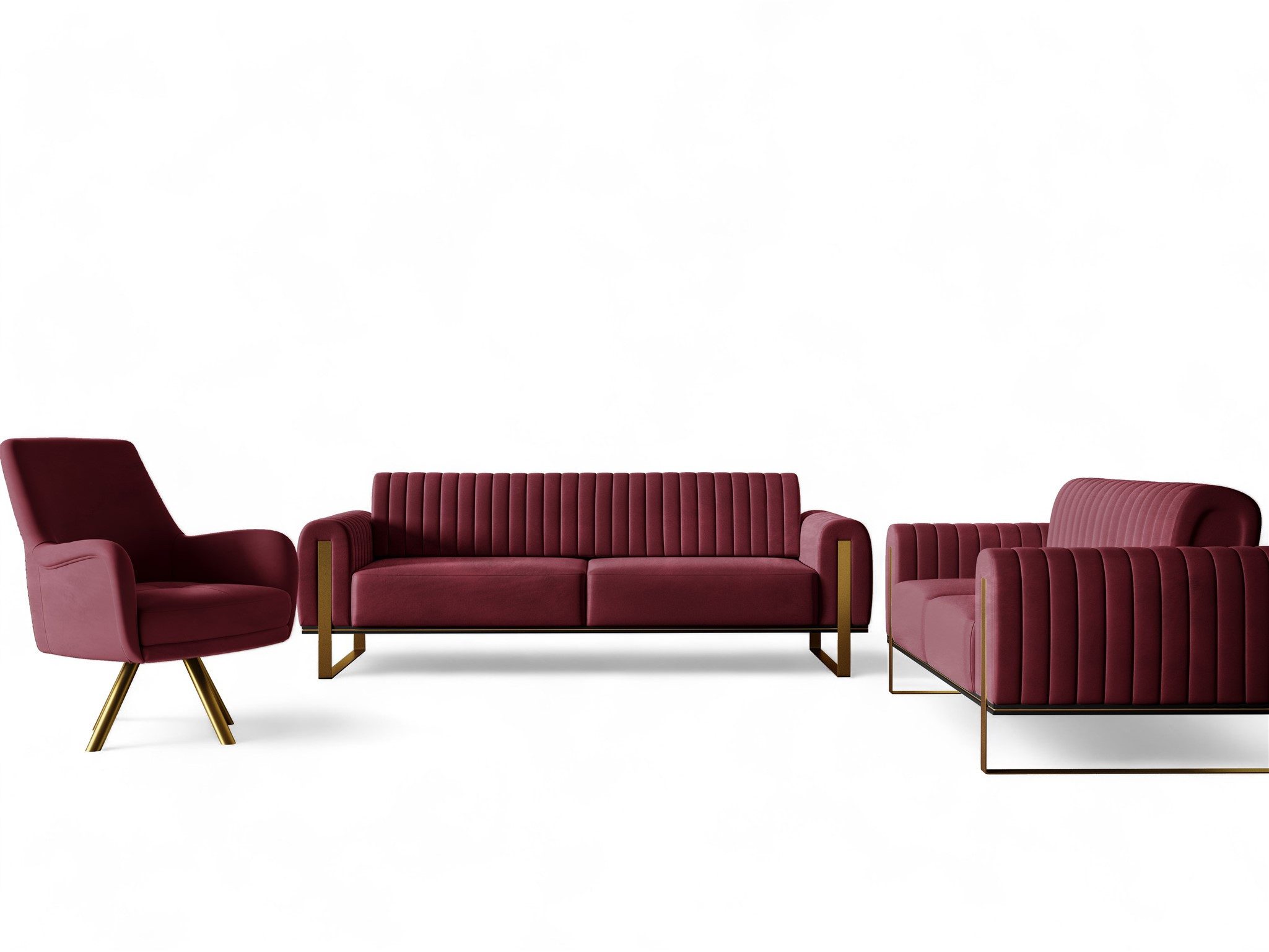 Fun Möbel Polstergarnitur Sofaset Designersofas FUN günstig online kaufen