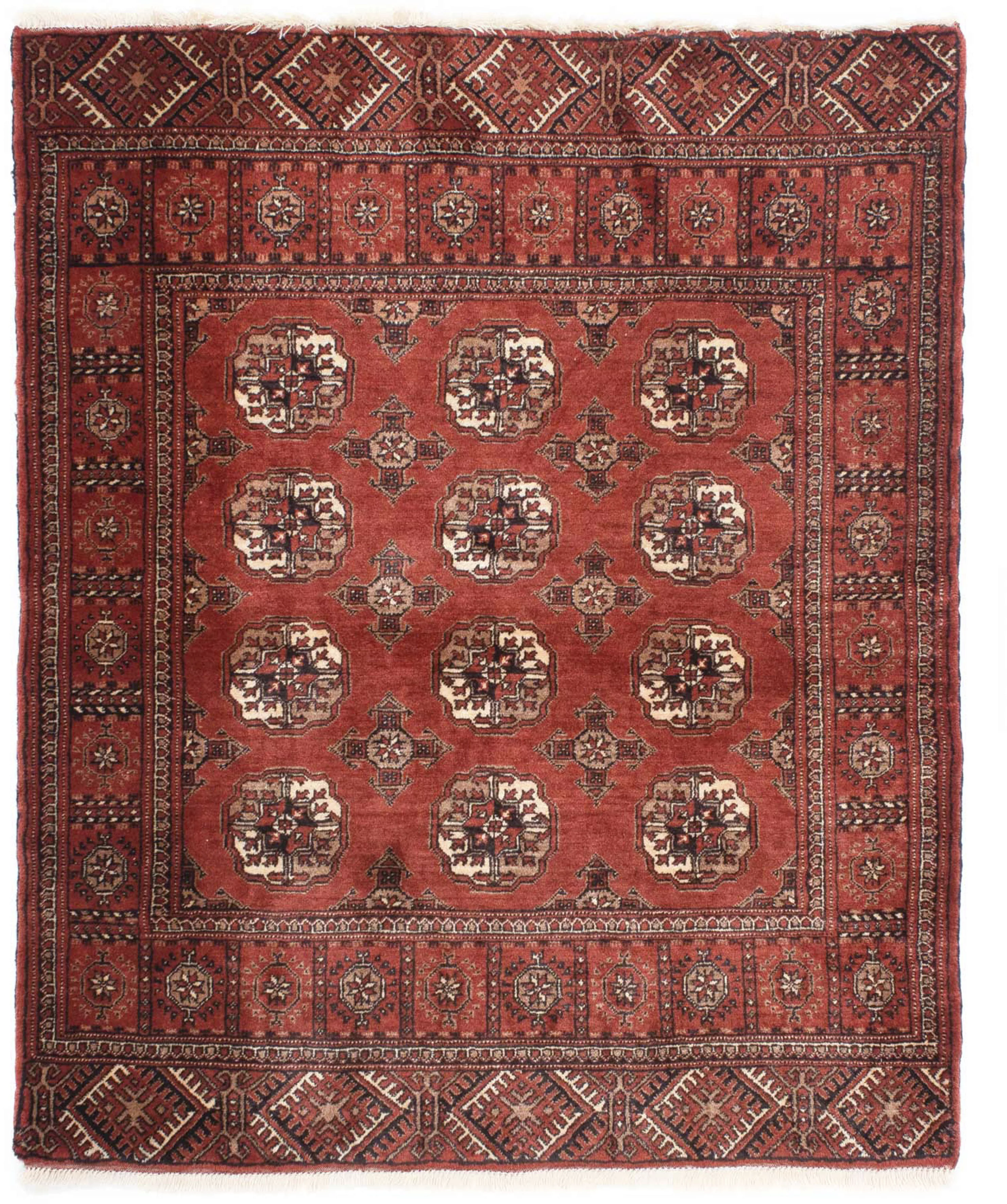 morgenland Orientteppich »Belutsch - 143 x 121 cm - dunkelrot«, rechteckig, günstig online kaufen