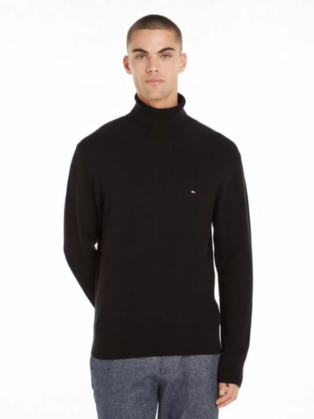 Tommy Hilfiger Rollkragenpullover STRUCTURE ROLL NECK günstig online kaufen