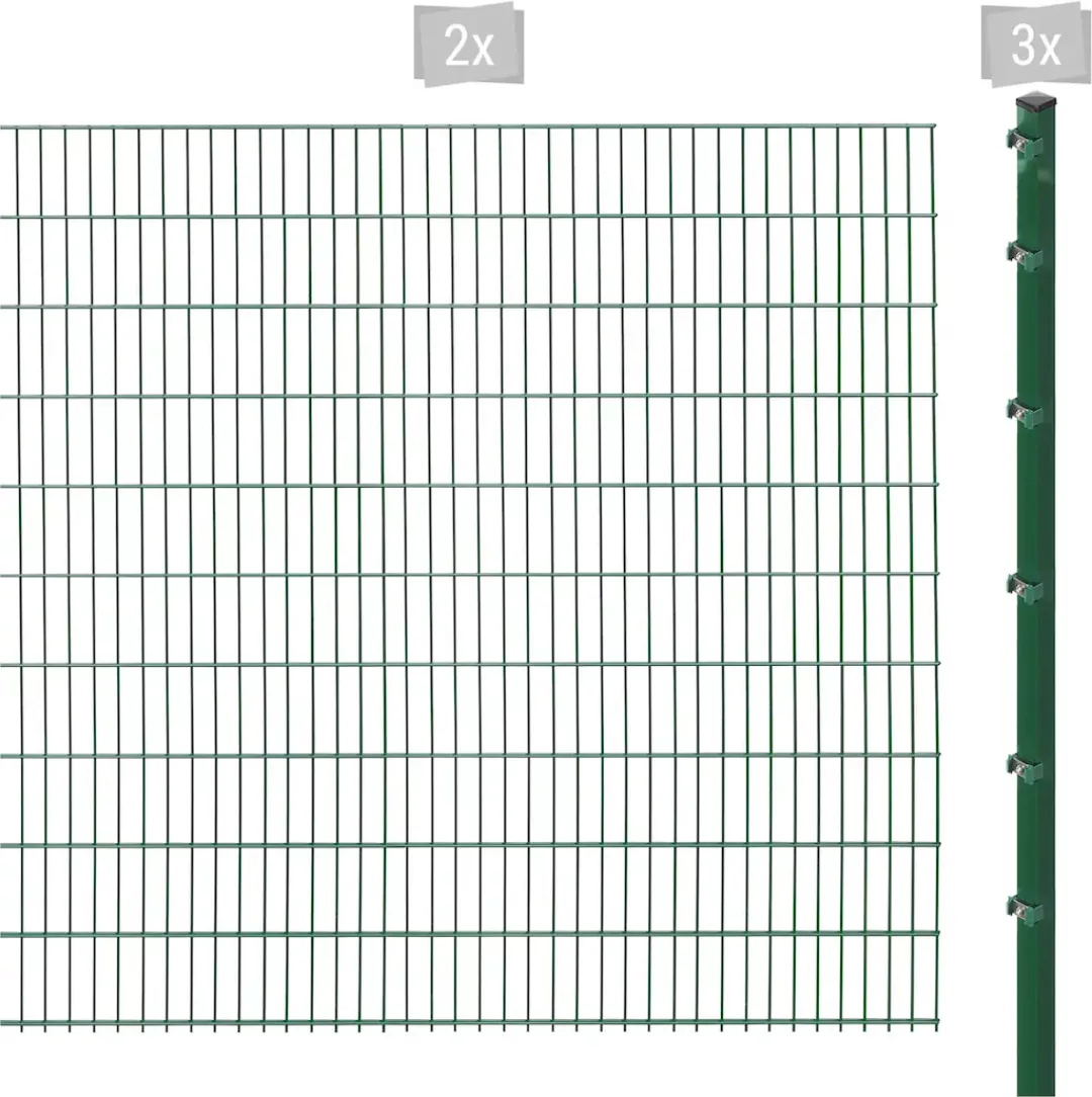 Arvotec Doppelstabmattenzaun "ESSENTIAL 203 zum Einbetonieren", Zaunhöhe 20 günstig online kaufen
