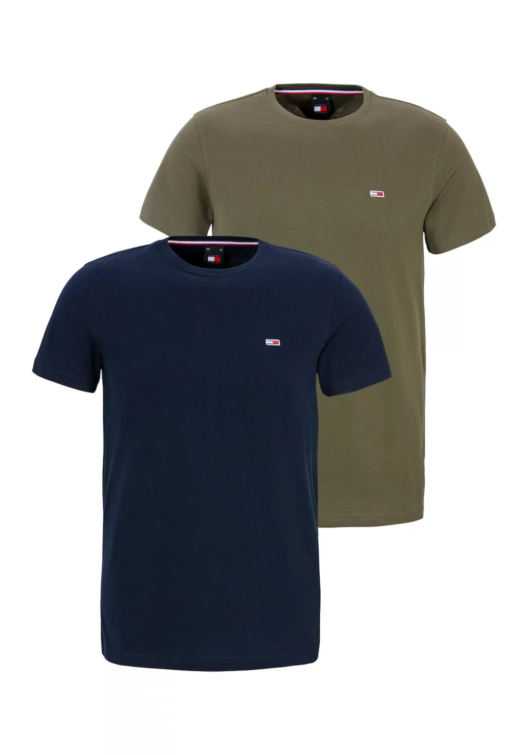 Tommy Jeans Plus T-Shirt TJM XSLIM 2PACK JERSEY TEE EXT (Packung, 2-tlg) Ma günstig online kaufen