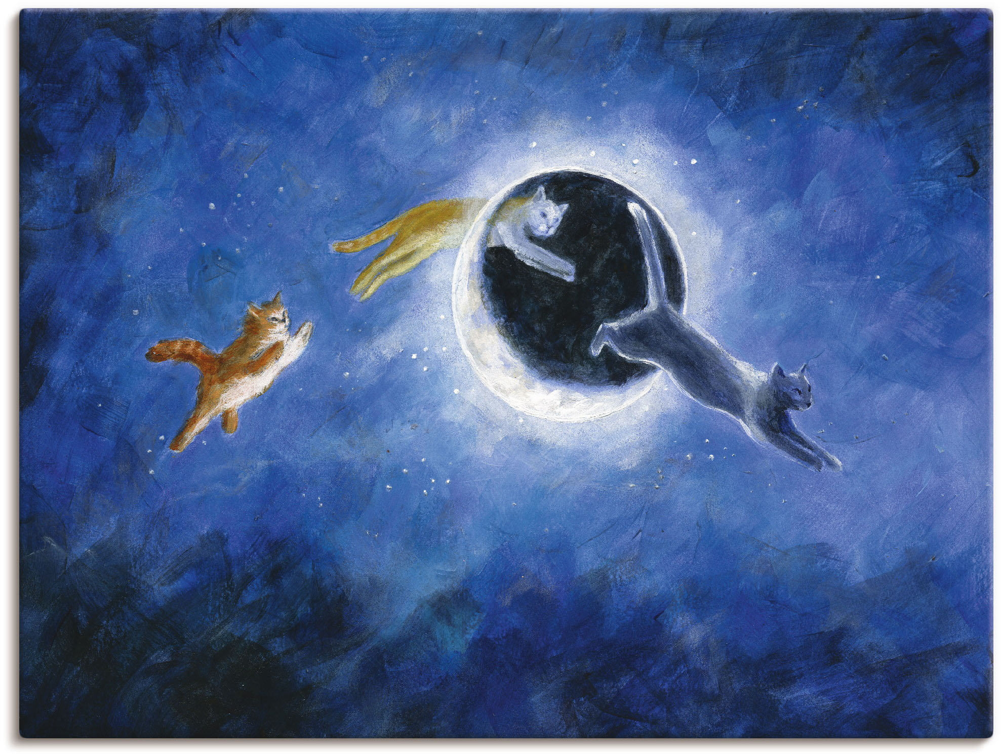Artland Wandbild »In der Nacht sind alle Katzen grau«, Haustiere, (1 St.), günstig online kaufen