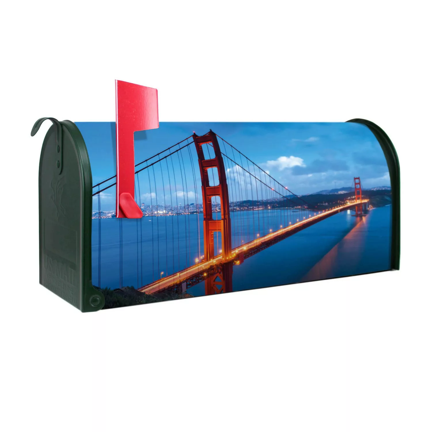 Banjado Amerikanischer Briefkasten Grün 48x22x16cm US Mailbox Letterbox Pos günstig online kaufen