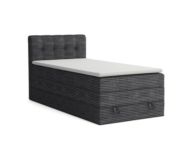 Deine Möbel 24 Boxspringbett Polsterbett Komplettbett Hotelbett Cord-Stoff günstig online kaufen