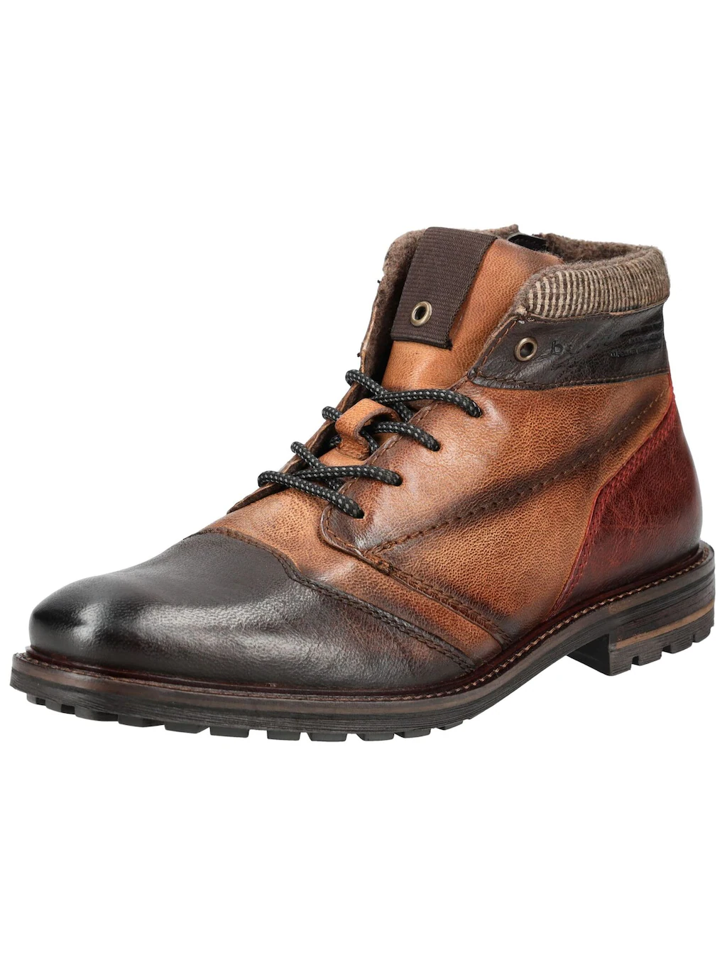 bugatti Schnürstiefelette "bugatti Stiefelette Leder" günstig online kaufen