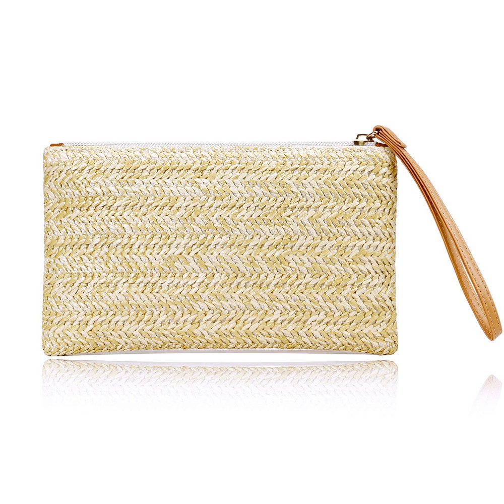 Coonoor Clutch Bohemian Clutch Stroh, Damen günstig online kaufen