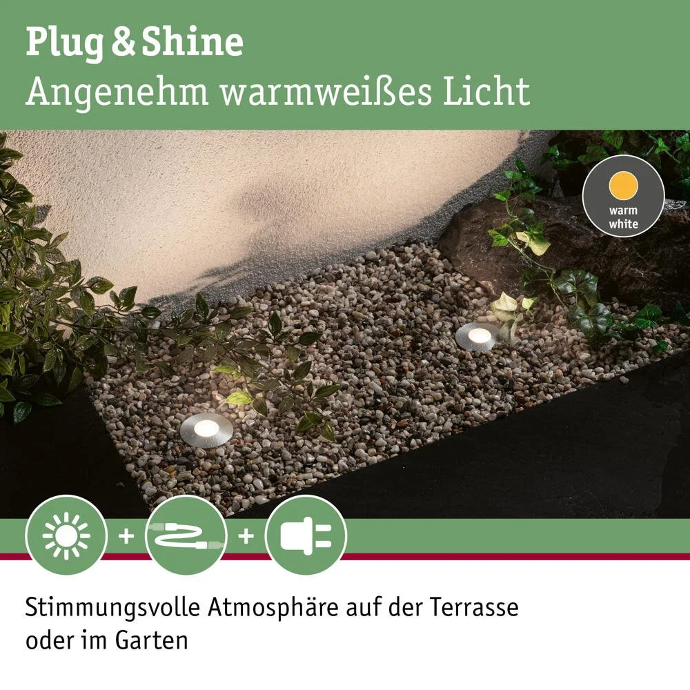 Paulmann Plug & Shine Einbaulampe Floor Mini 3000K günstig online kaufen