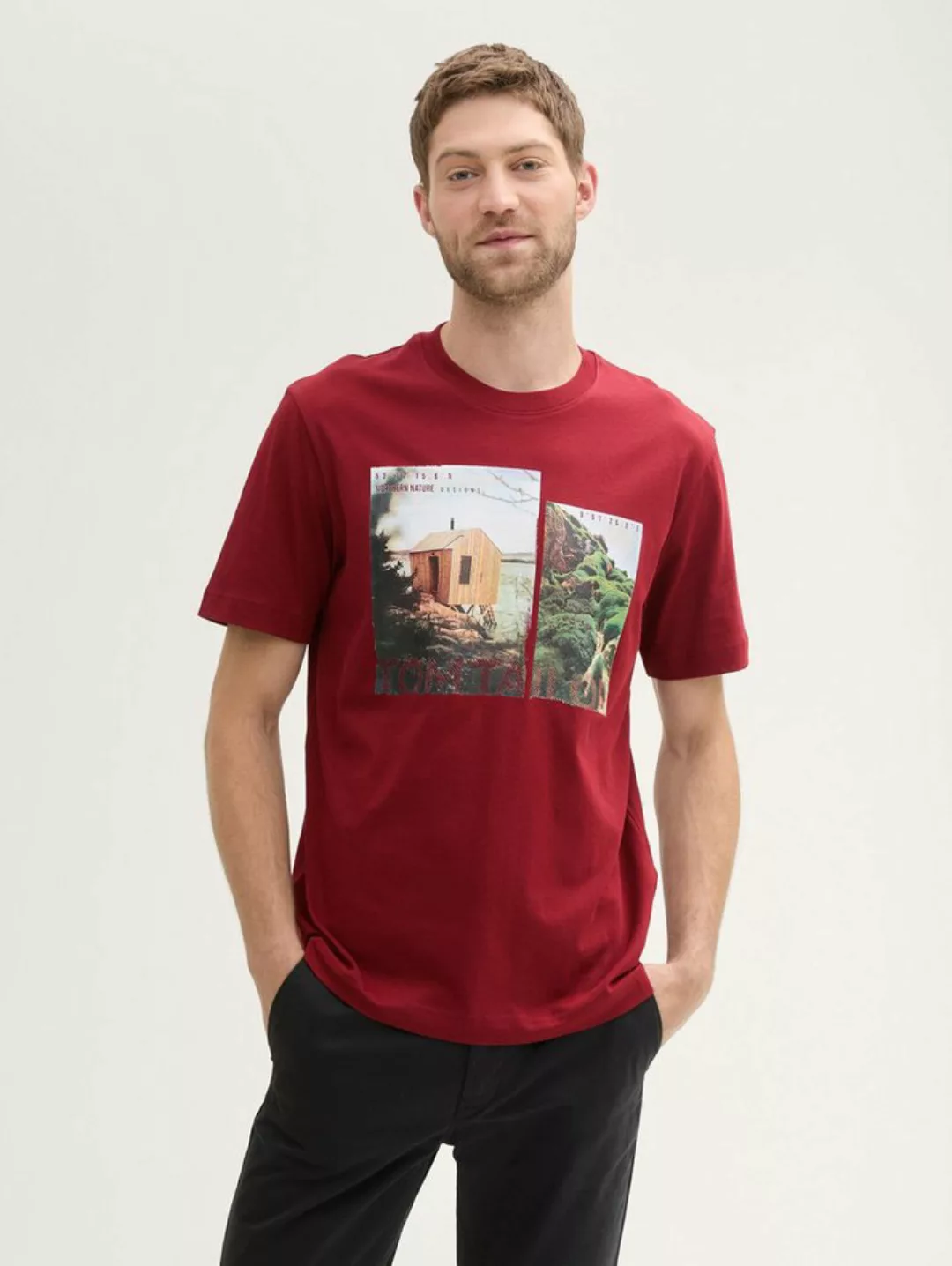 TOM TAILOR T-Shirt T-Shirt mit Fotoprint günstig online kaufen