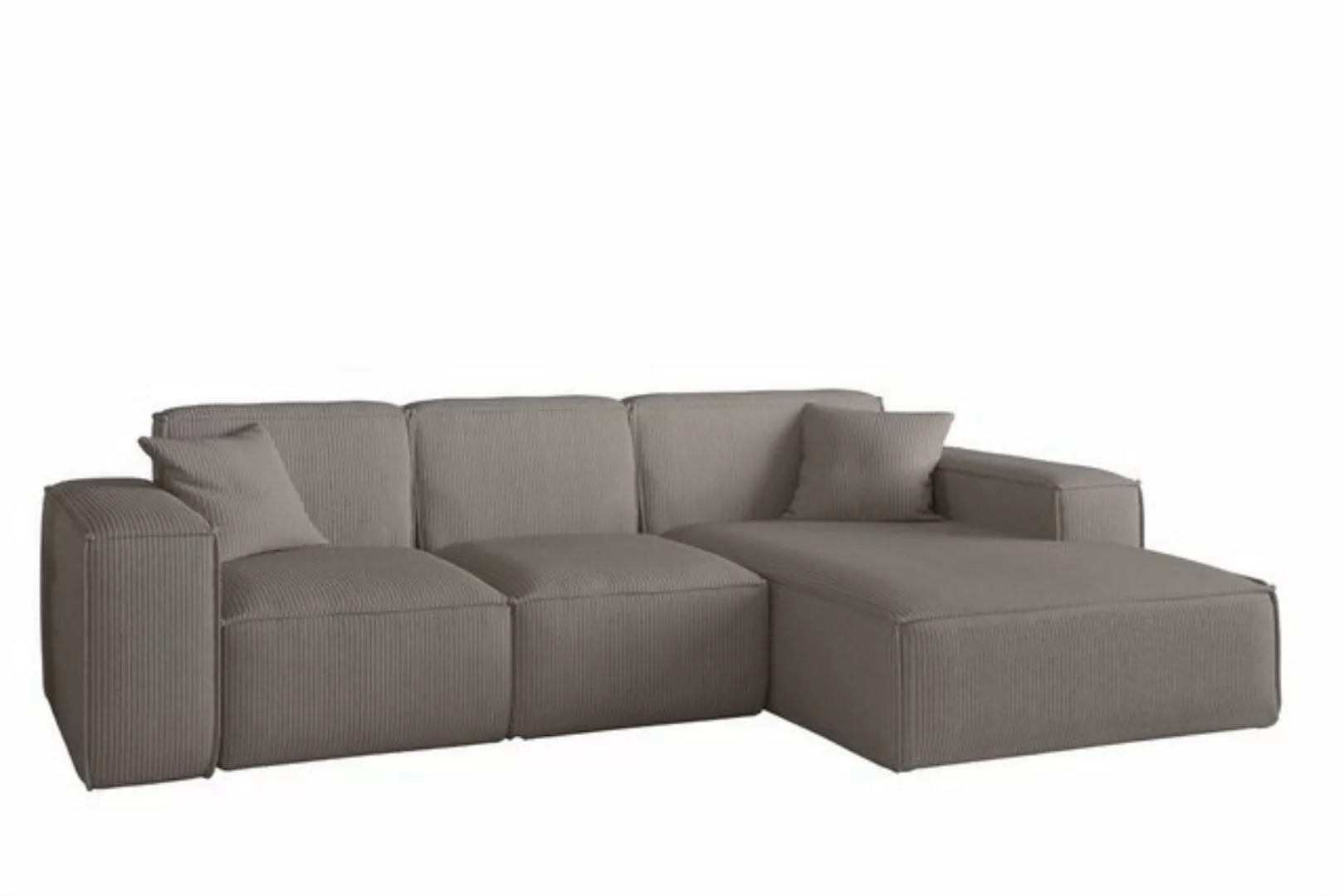 Fun Möbel Ecksofa Designersofa CELES PREMIUM in Stoff Scala, Ottomane Recht günstig online kaufen