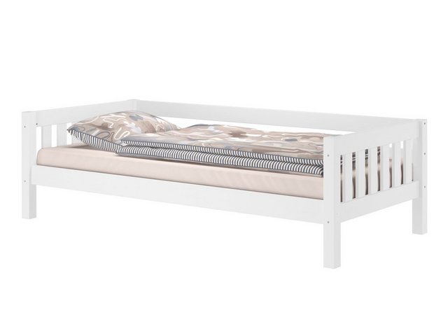 ERST-HOLZ Bett Gemütliches Kinderbett mit dreiseitiger Sicherung 90x200 Kie günstig online kaufen