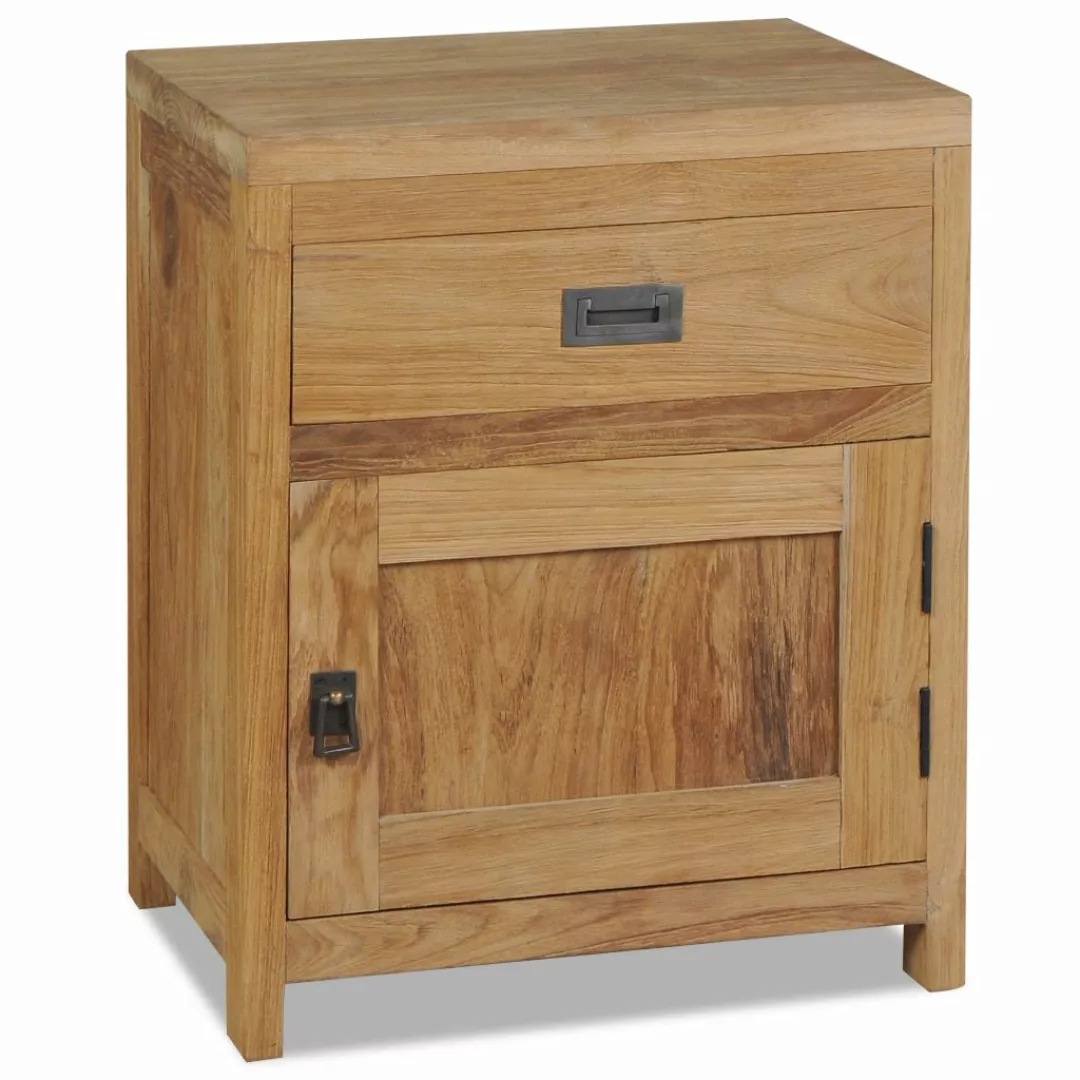 Nachttisch Massivholz Teak 40×30×50 Cm günstig online kaufen