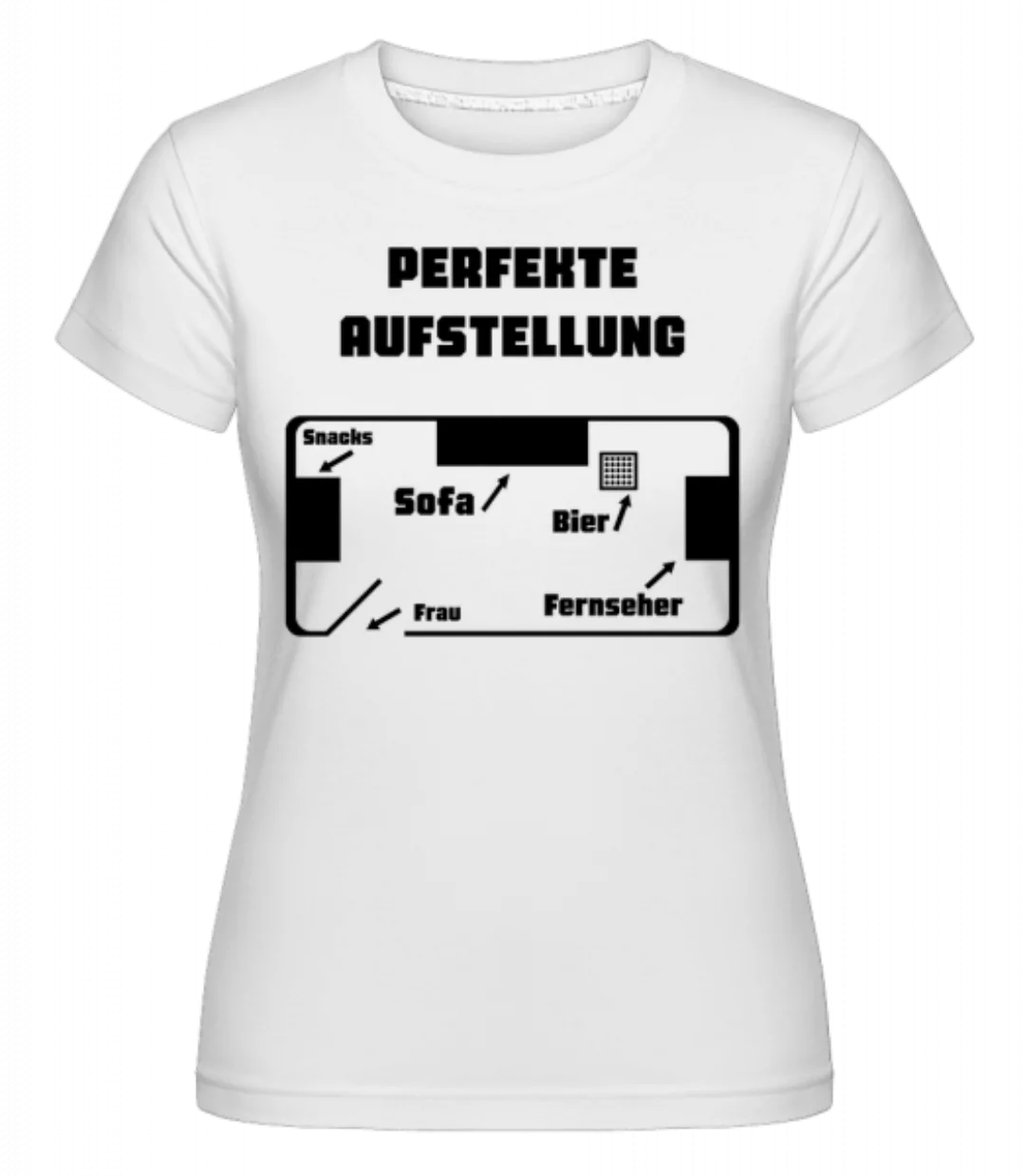 Perfekte Fußball Aufstellung · Shirtinator Frauen T-Shirt günstig online kaufen