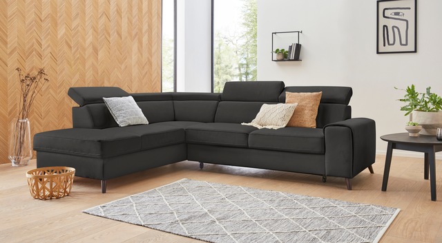 exxpo - sofa fashion Ecksofa "Forza, komfortabler Sitzkomfort und aktuelles günstig online kaufen