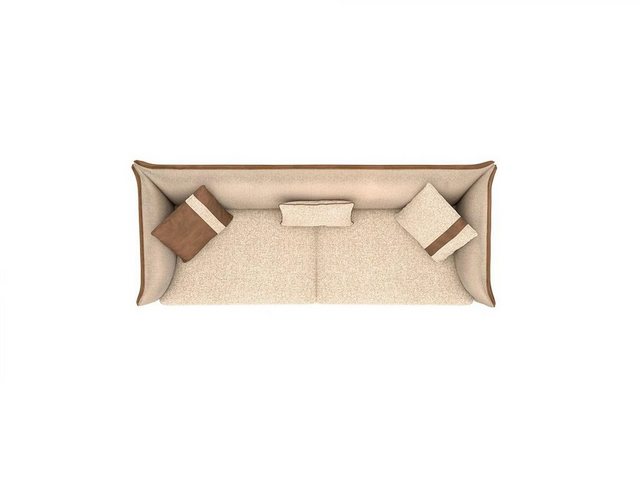 JVmoebel 3-Sitzer Beige Sofa Luxus Dreisitzer Modern Einrichtung Polstermöb günstig online kaufen