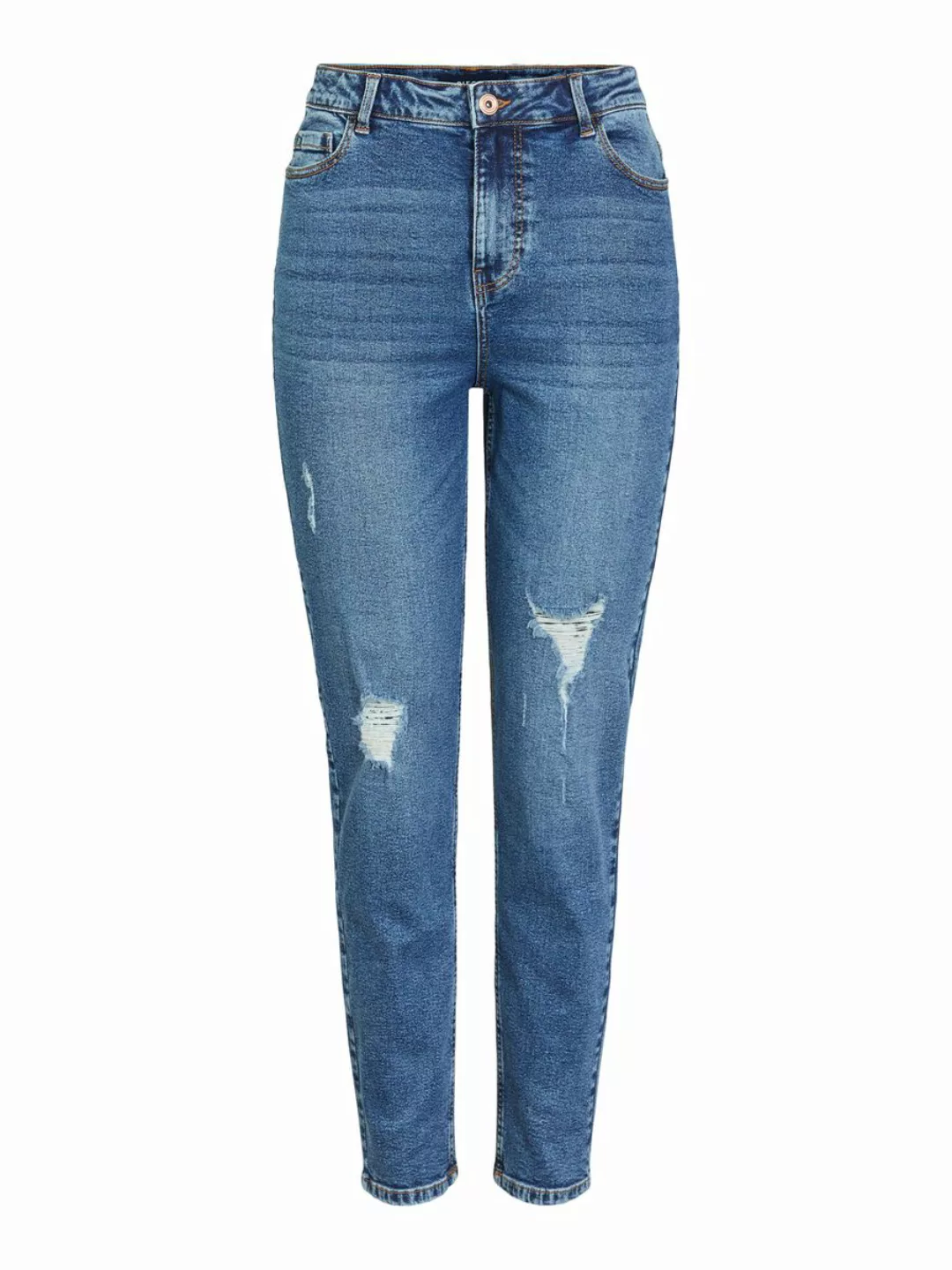 Pieces Kesia Mom Ankle Destroy235 Vi Jeans Mit Hoher Taille XL Medium Blue günstig online kaufen