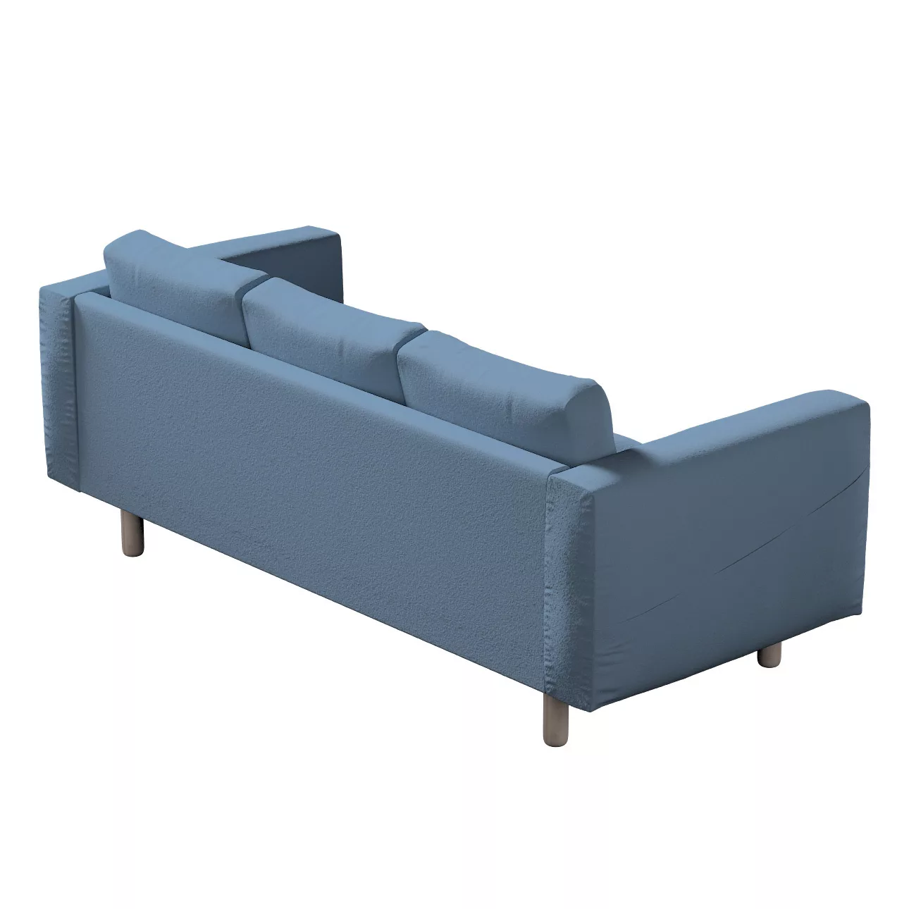 Bezug für Norsborg 3-Sitzer Sofa, blau, Norsborg 3-Sitzer Sofabezug, Bouclé günstig online kaufen