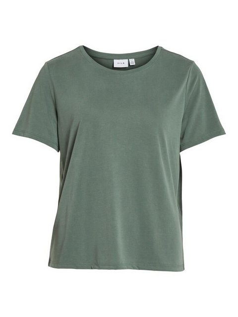 Vila T-Shirt Basic T-Shirt Kurzarm Rundhals Top Oberteil VIMODALA 4870 in G günstig online kaufen