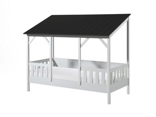 58 aufm Kessel Bettgestell Hausbett Katiya 214x105x174 Kinderbett Massivhol günstig online kaufen