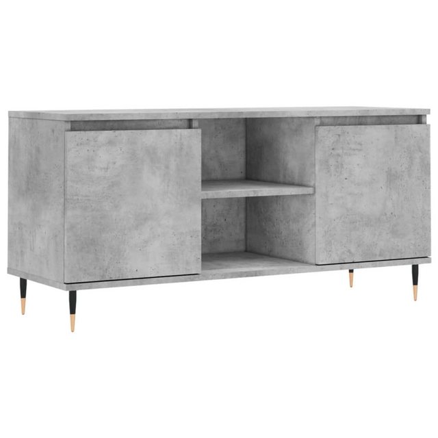 furnicato TV-Schrank Betongrau 104x35x50 cm Holzwerkstoff günstig online kaufen