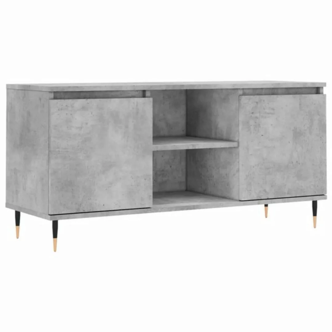 furnicato TV-Schrank Betongrau 104x35x50 cm Holzwerkstoff (1-St) günstig online kaufen