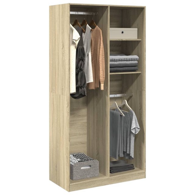 vidaXL Kleiderschrank Kleiderschrank Sonoma Eiche 100x50x200 cm Spanplatte günstig online kaufen