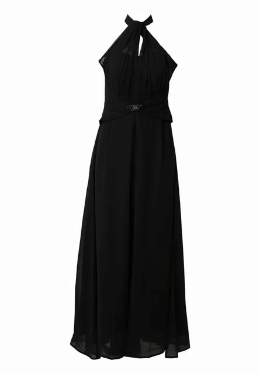 MISH Maxikleid Rosa Neckholder, Plissee, Stickerei günstig online kaufen